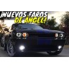 Faros LED Ojos Ángel Lupa Dodge Challenger HELLCAT 2008 - 2014