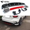 Difusor Trasero Carbono Plástico AMG A45 Mercedes Benz Clase A 2013 - 2018
