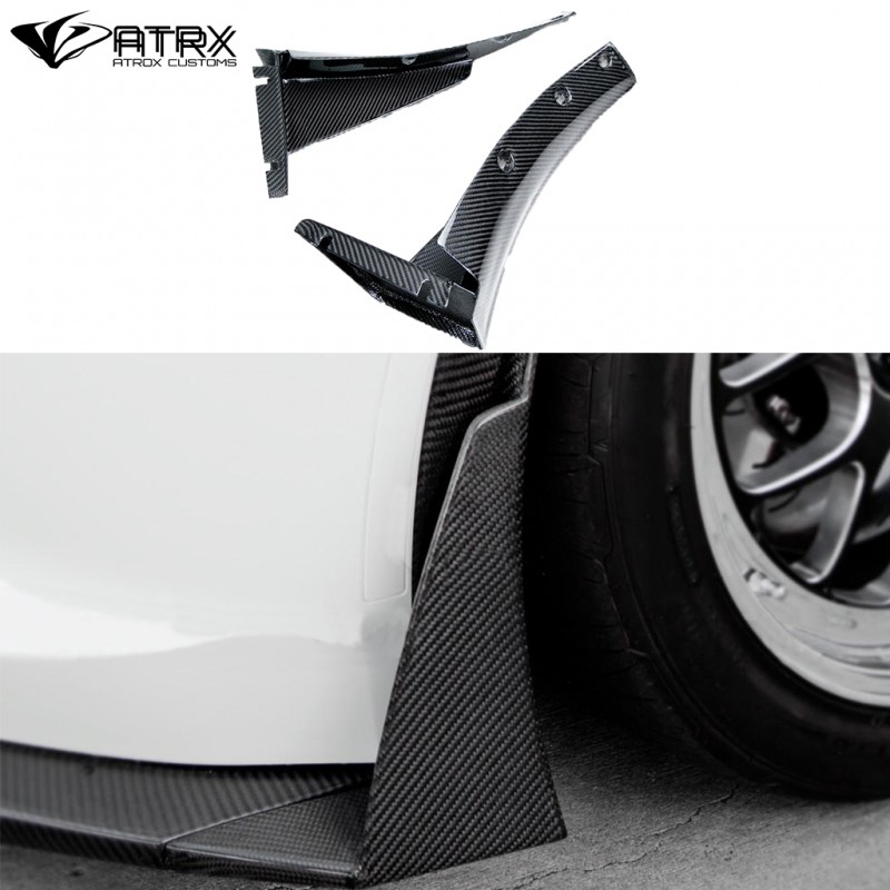 Canards Lip Bumper Fascia Carbono Chevrolet Corvette C7 2014 - 2018