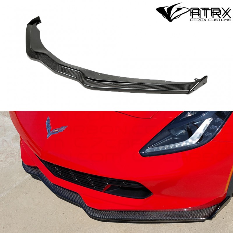 Lip Bumper Faldón Frontal Z06 Carbono Chevrolet Corvette C7 2014 - 2018
