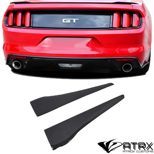 Canards Fascia Trasera GT Concept Carbono Ford Mustang 2015 - 2017