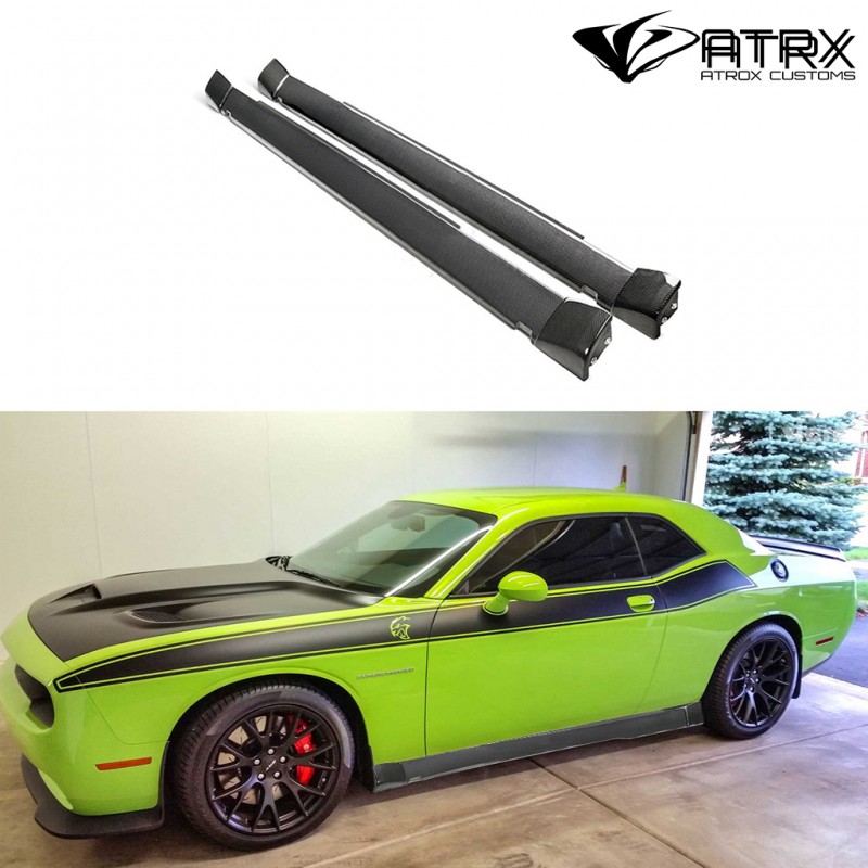 Estribos Faldones Laterales Wide Body Carbono Dodge Challenger Hellcat 2018