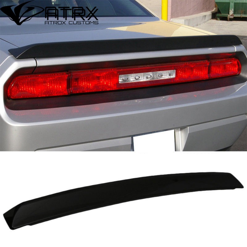 Alerón De Techo Trasero (Lip Spoiler) Para Dodge Challenger 2008+ – Polyuretano Flexible, Sin Pintar – SpoilerKing