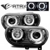 Faros LED Ojos Ángel Lupa Dodge Challenger HELLCAT 2008 - 2014