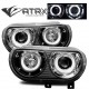 Faros LED Ojos Ángel Lupa Dodge Challenger HELLCAT 2008 - 2014
