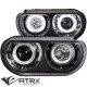 Faros LED Ojos Ángel Lupa Dodge Challenger HELLCAT 2008 - 2014