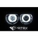 Faros LED Ojos Ángel Lupa Dodge Challenger HELLCAT 2008 - 2014