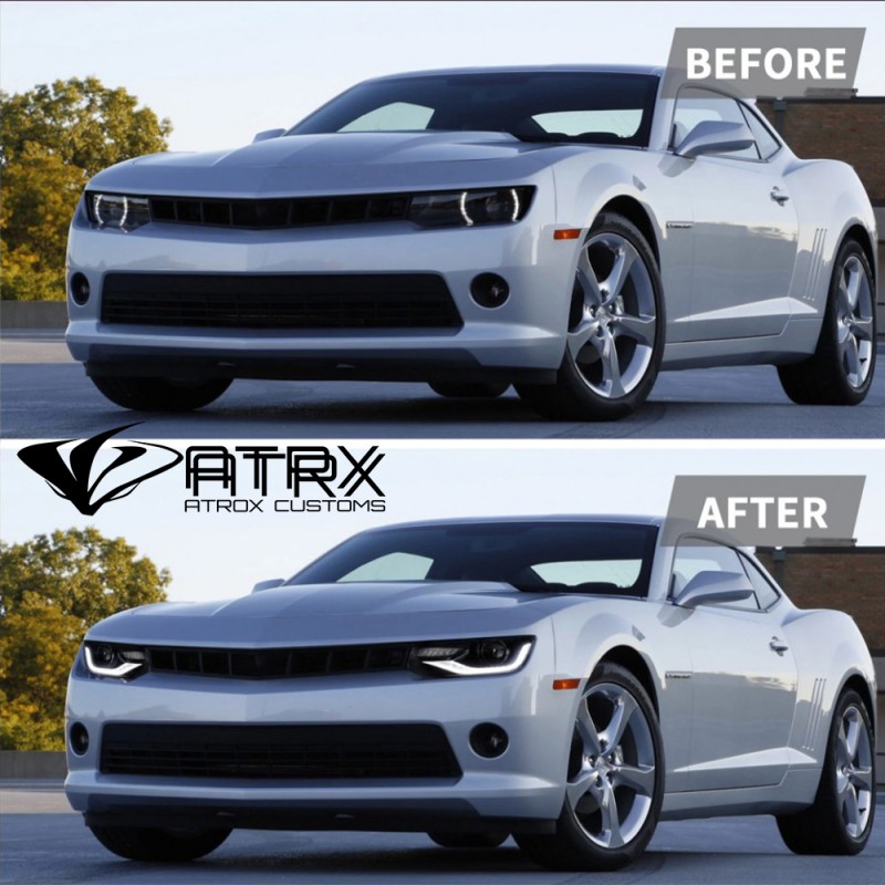 Wolfx LED Fog Light Pair For 2016-2018 Chevy Camaro SS – DRL Switch Kit, 3000K Warm White, DOT/SAE Approved