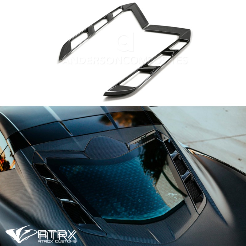 Moldura Toma Aire Louver Carbono Chevrolet Corvette C8 2020 - 2024