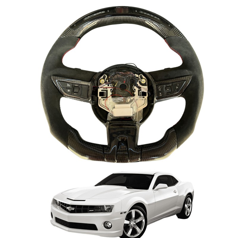 Volante LED Carbono Alcantara Chevrolet Camaro 2010 - 2013