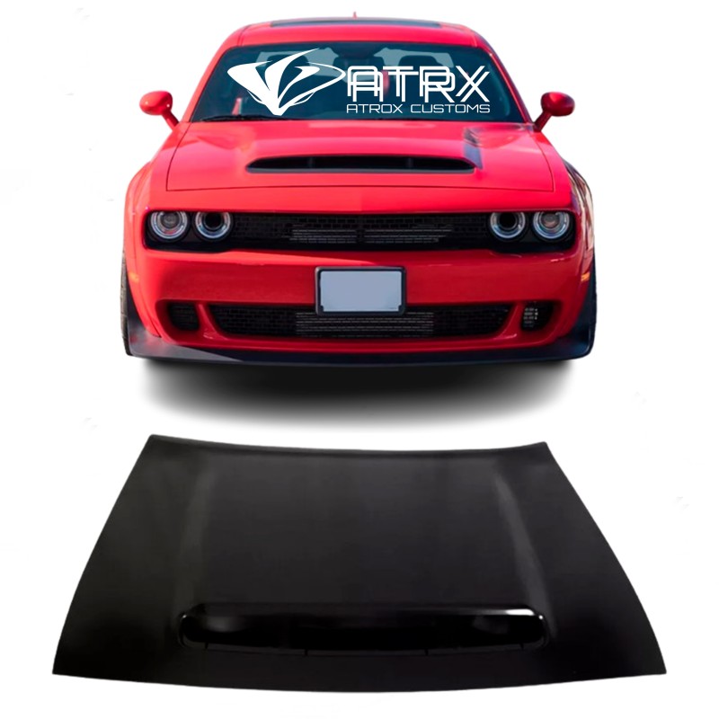 Cofre Metal Dodge Challenger Estilo Demon 2008 - 2023