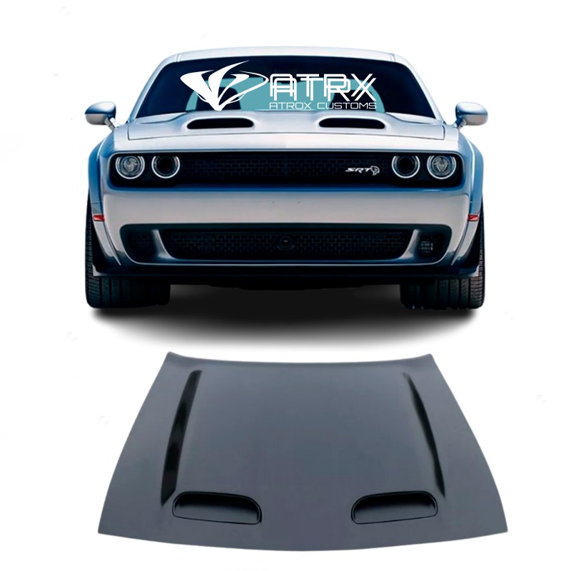 Cofre Metal Dodge Challenger Estilo Hellcat Redeye 2008 - 2023