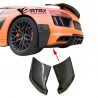 Placas Splitters Difusor Fibra Carbono Audi R8 2017-2019