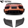 Placas Splitters Difusor Fibra Carbono Audi R8 2017-2019