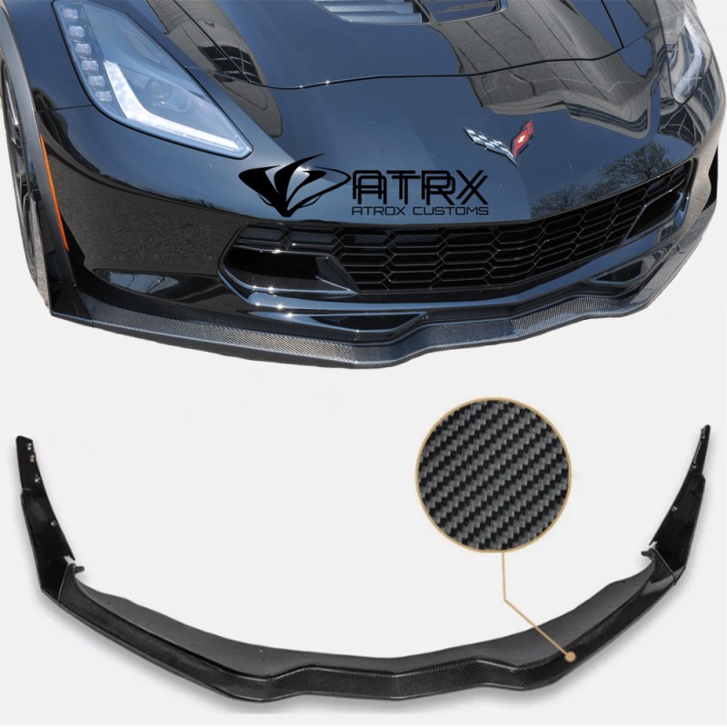 Lip Bumper Stage 3 Z06 Z07 Carbono Chevrolet Corvette 2014 - 2019