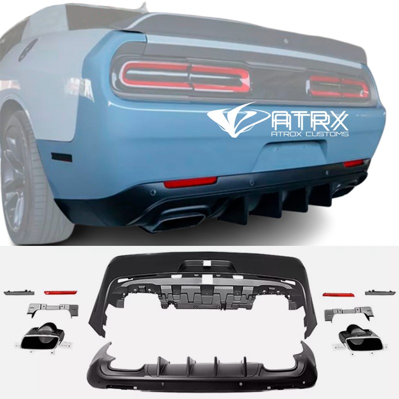 Fascia Difusor Defensa Trasera Dodge Challenger 2008 - 2023