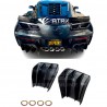 Difusor Faldon Trasero Track Style Carbono Corvette C7 2014 - 2019