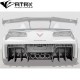 Difusor Faldon Trasero Performance Track Style Carbono Corvette C7 2014 - 2019