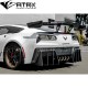 Difusor Faldon Trasero Performance Track Style Carbono Corvette C7 2014 - 2019