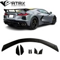 Alerón Wing Alto Z51 Plástico Chevrolet Corvette C8 2020 - 2024