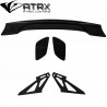 Aleron Spoiler Wing LED 57" Universal Negro Brillante Plástico