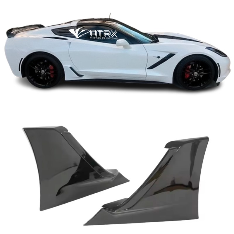 Tomas Aire Estribos Z06 Negro Brillante Chevrolet Corvette 2014 - 2019