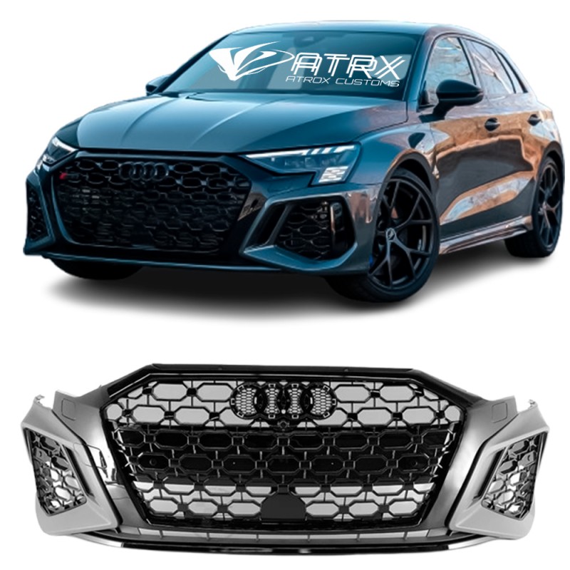 Fascia Defensa Parrilla Conversión Kit RS3 Audi A3 2021 - 2023