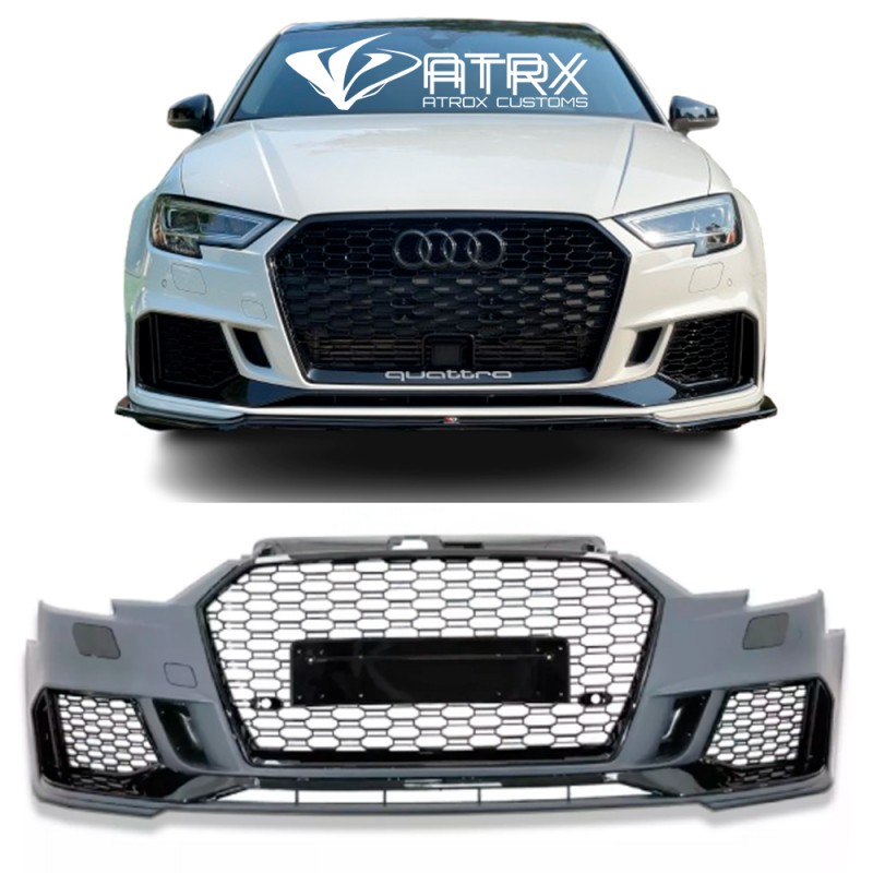 Fascia Defensa Parrilla Conversión Kit RS3 Audi A3 2017 - 2019