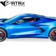 Estribos Faldones Laterales Carbono Chevrolet Corvette C8 2020 - 2025
