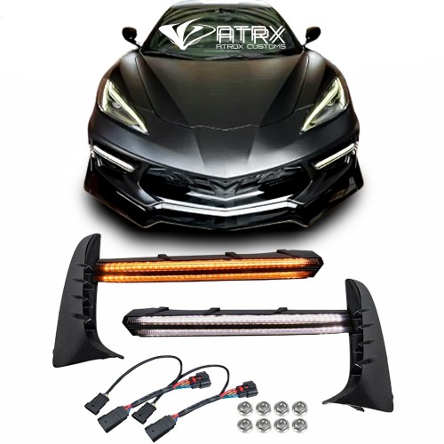 Faros de Niebla LED DRL con Biseles Chevrolet Corvette C8 2020 - 2026