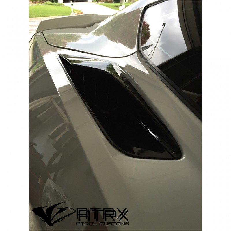 Barra De Ventilación Delantera De Fibra De Carbono Para Corvette C7 Z06 (2014-2019) - Rojo Deportivo
