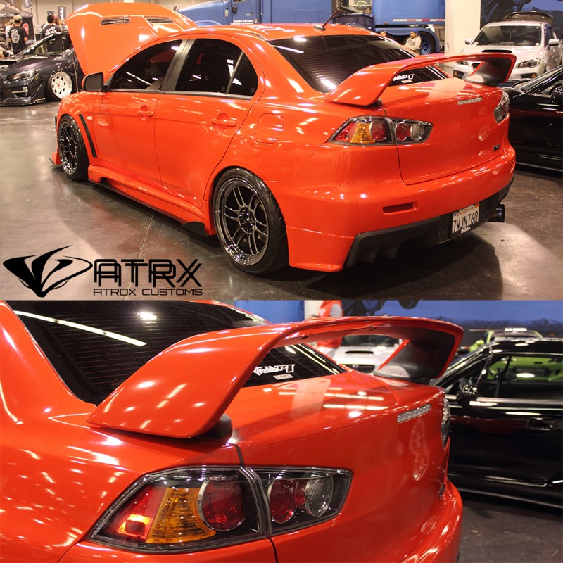 Alerón Spoiler Evolution EVO X Plástico Mitsubishi Lancer 2008 2016