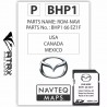 Tarjeta Navegación GPS Mapas Original Mazda Nueva Versión