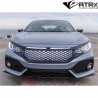 Fascia Defensa Parrilla Frontal 10 Plástico Honda Civic 2016 - 2018