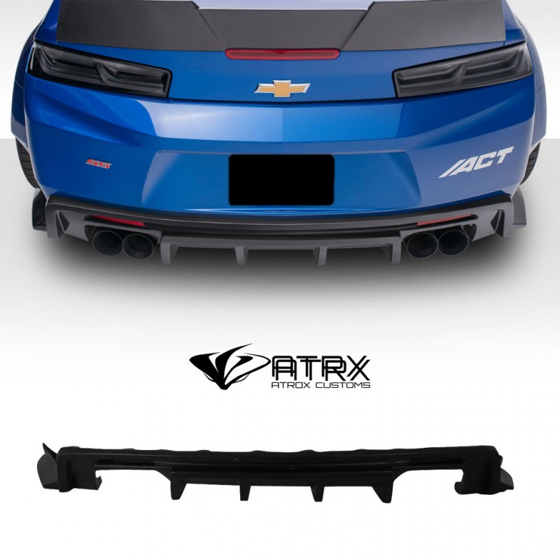 Difusor Faldón Fascia Trasera Grid FRP Chevrolet Camaro 2016 - 2018